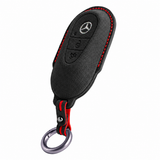 Carbon Black Alcantara key case for Mercedes - Key Fob Type C