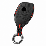 Carbon Black Alcantara key case for Mercedes - Key Fob Type F