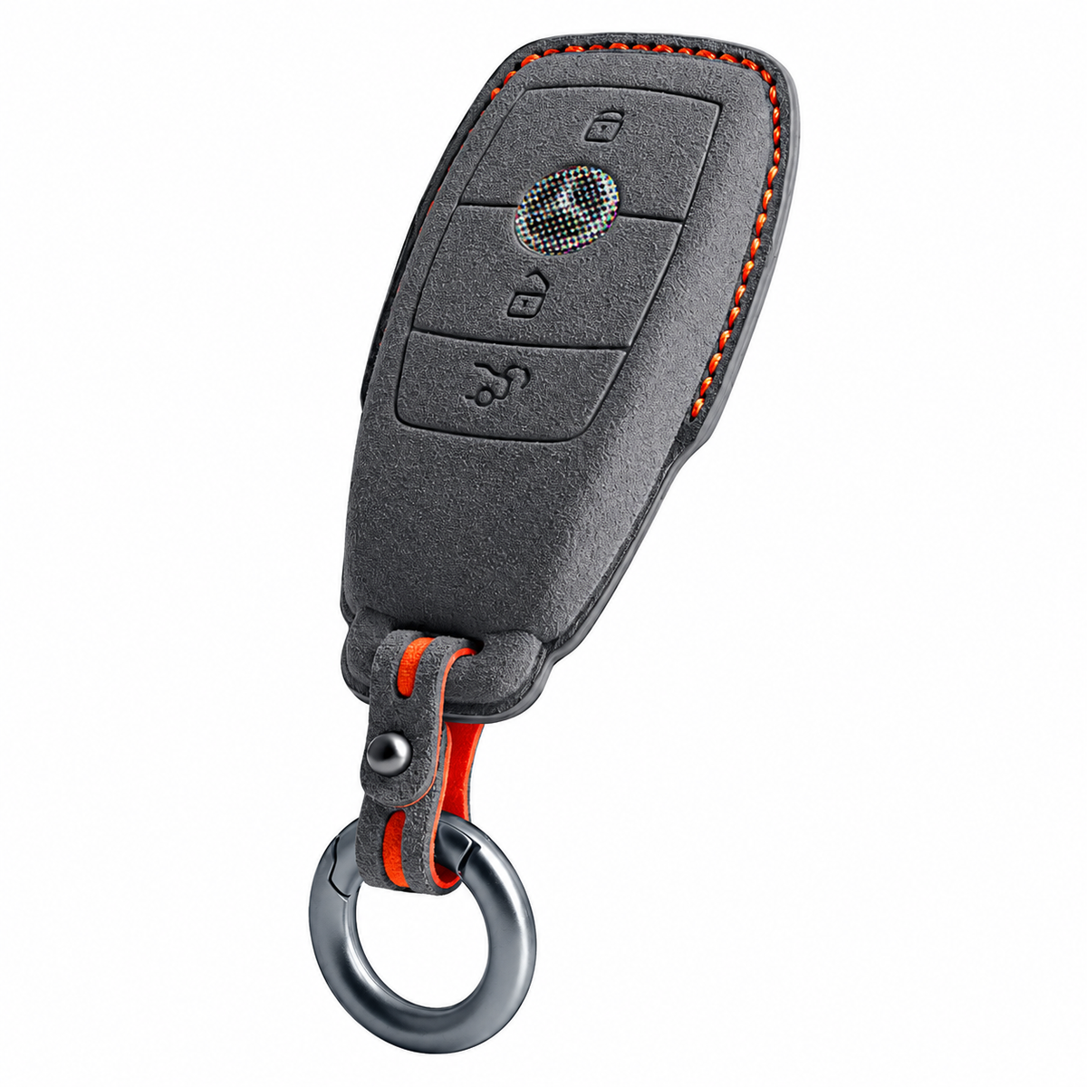 Dark Grey Alcantara key case for Mercedes - Key Fob Type A