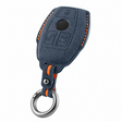 Nitrogen Blue Alcantara key case for Mercedes - Key Fob Type F