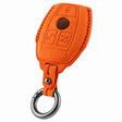 Orange Alcantara key case for Mercedes - Key Fob Type F