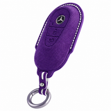 Purple Alcantara key case for Mercedes - Key Fob Type C