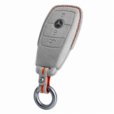 Titanium Grey Alcantara key case for Mercedes - Key Fob Type A