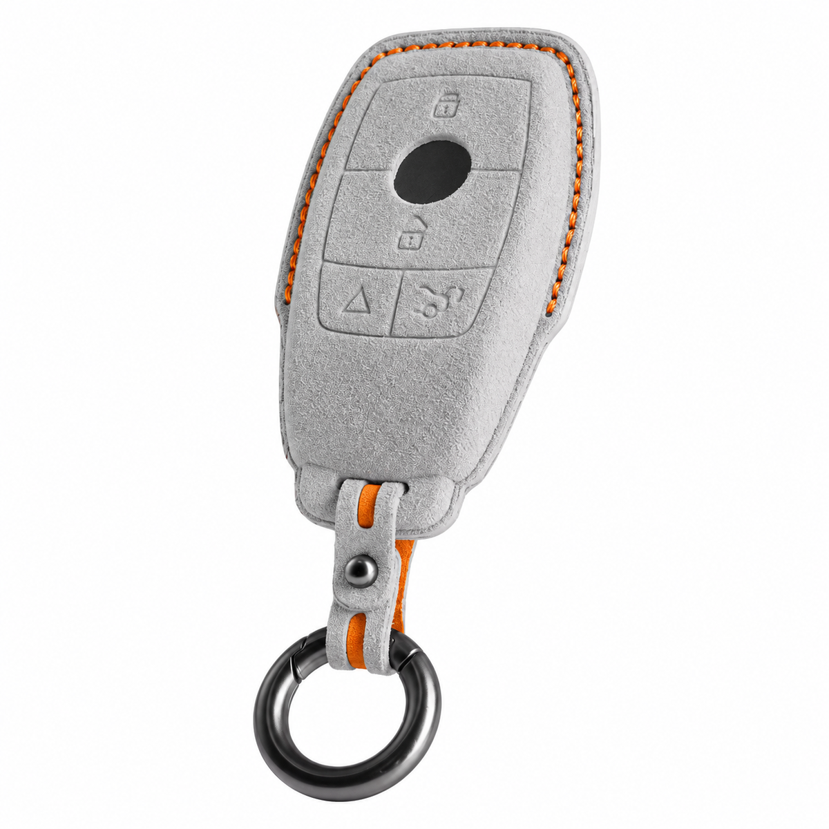 Titanium Grey Alcantara key case for Mercedes - Key Fob Type B