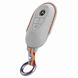 Titanium Grey Alcantara key case for Mercedes - Key Fob Type C