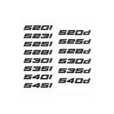 GLOSS BLACK TRUNK EMBLEM FOR BMW F10 F11 G30 G31 5 SERIES