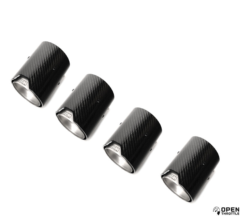 M PERFORMANCE STYLE CARBON FIBRE EXHAUST TIPS FOR BMW F80 M3 F82 M4