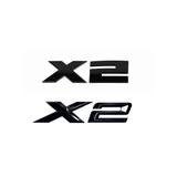 GLOSS BLACK TRUNK EMBLEM FOR BMW F39 U10 X2