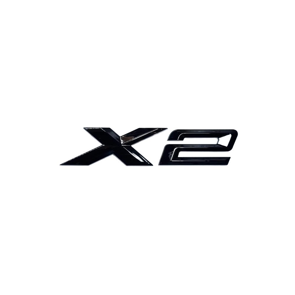 GLOSS BLACK TRUNK EMBLEM FOR BMW F39 U10 X2