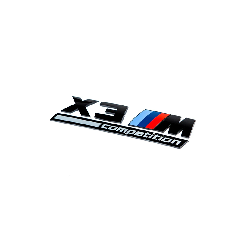 GLOSS BLACK TRUNK EMBLEM FOR BMW F97 X3M COMPETITION