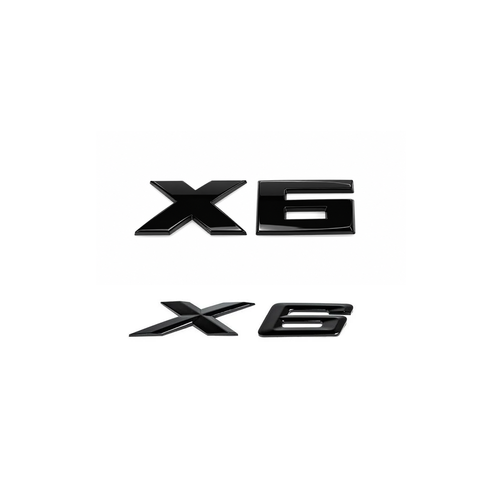 GLOSS BLACK TRUNK EMBLEM FOR BMW E71 F16 G06 X6