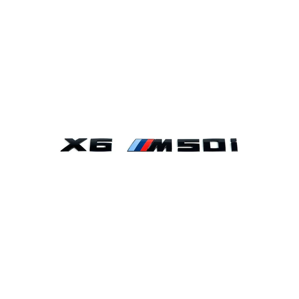 GLOSS BLACK TRUNK EMBLEM FOR BMW G06 X6 M50i